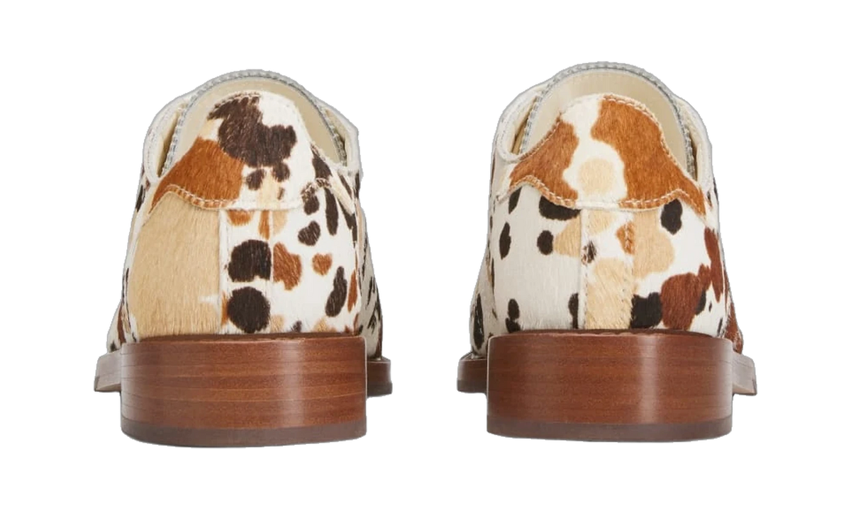 Overkicks - Adidas Superstar Dress Shoe CLOT by Edison Chen Cow Print (JS5024) - detalle lateral interior