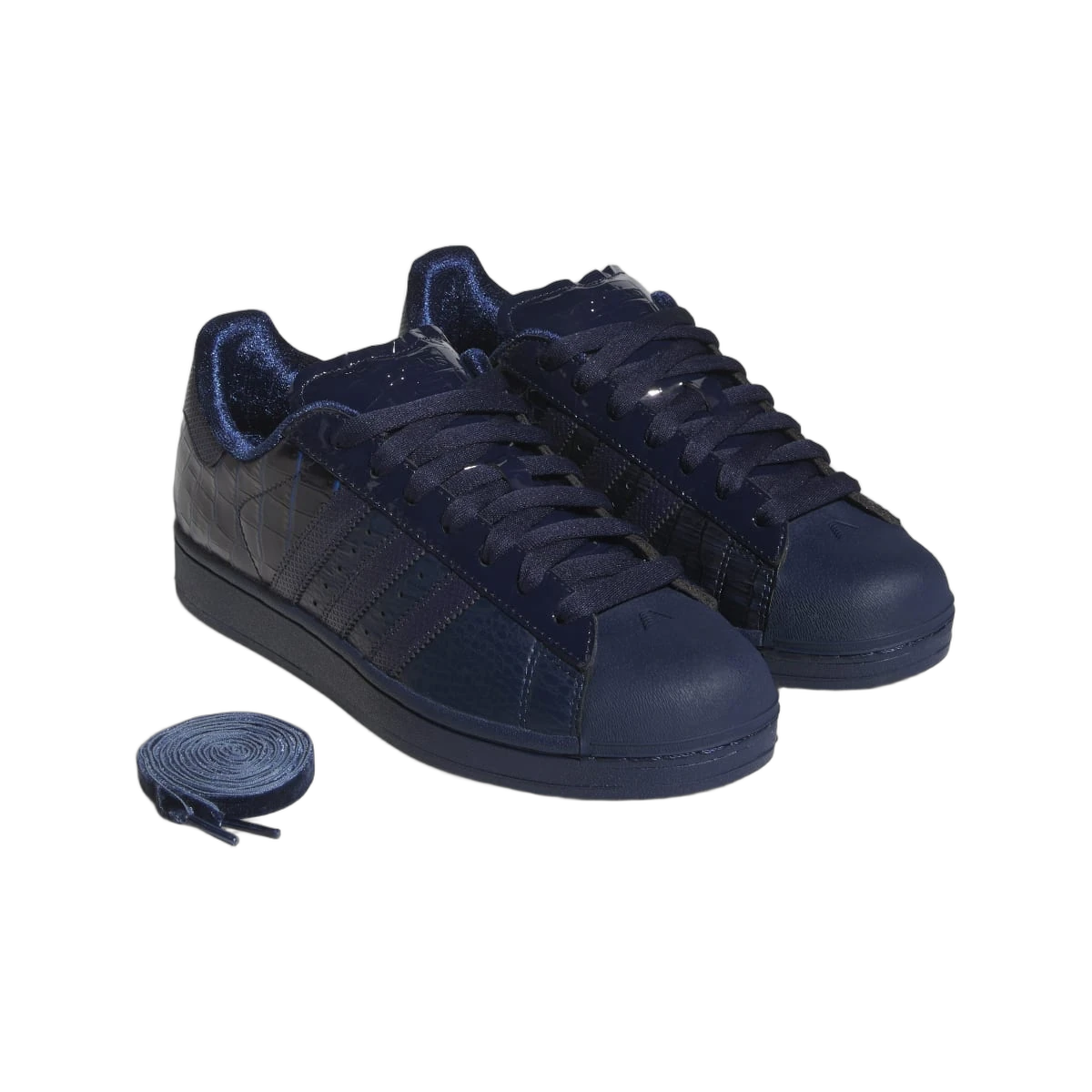 Overkicks - Adidas Superstar II Anthony Edwards Navy Croc (KI6585) - detalle