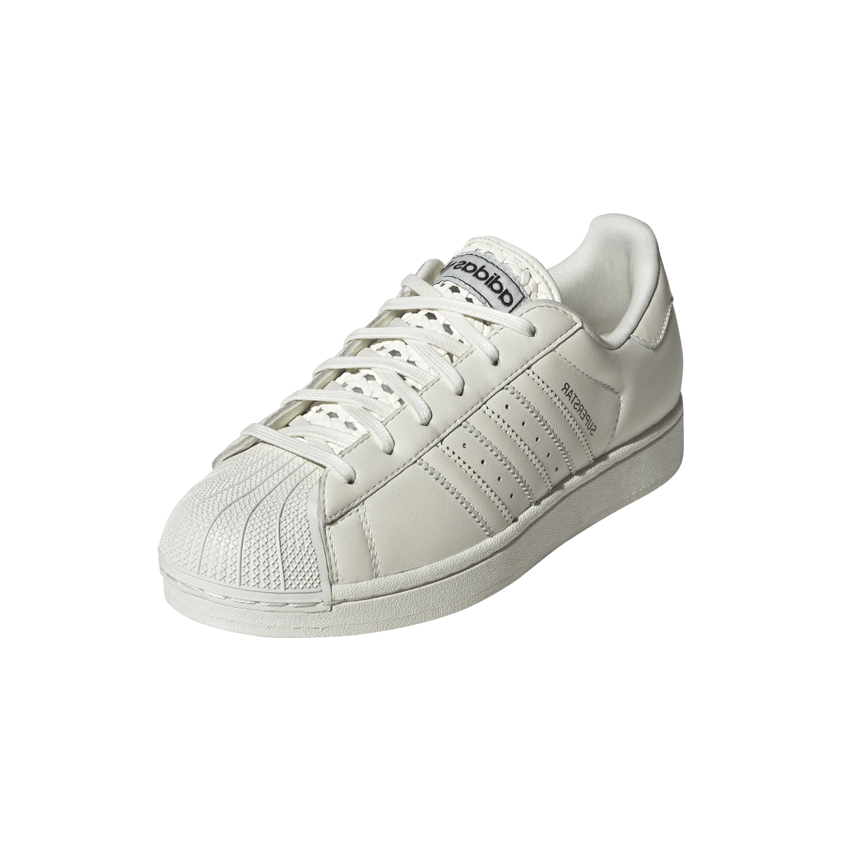Overkicks - Adidas Superstar II Basketweave Tongue Off White (KJ1721) - vista trasera