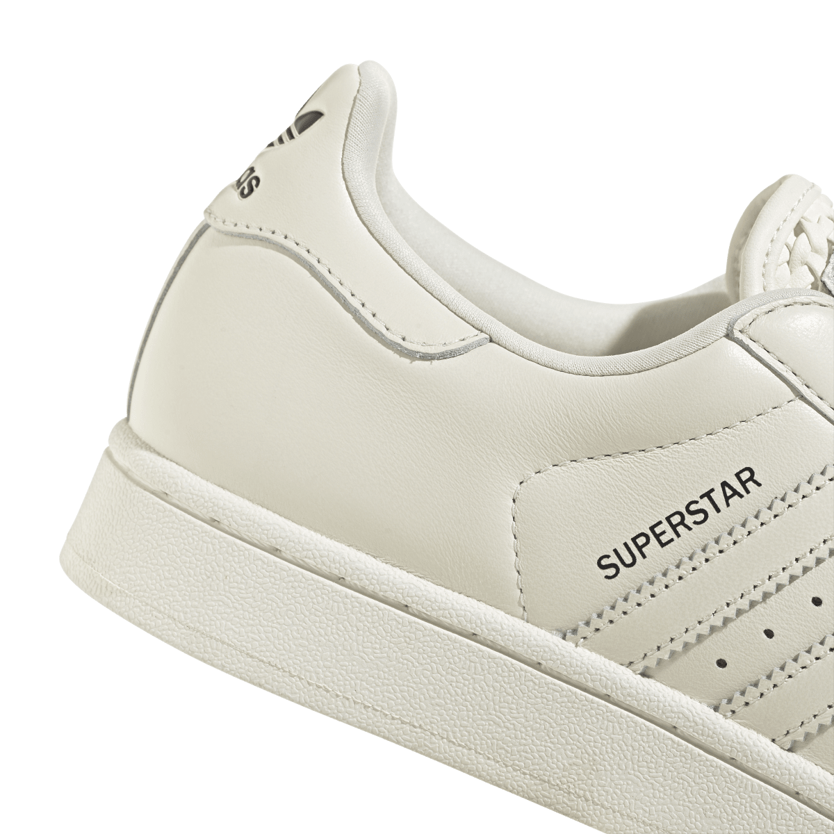 Overkicks - Adidas Superstar II Basketweave Tongue Off White (KJ1721) - detalle