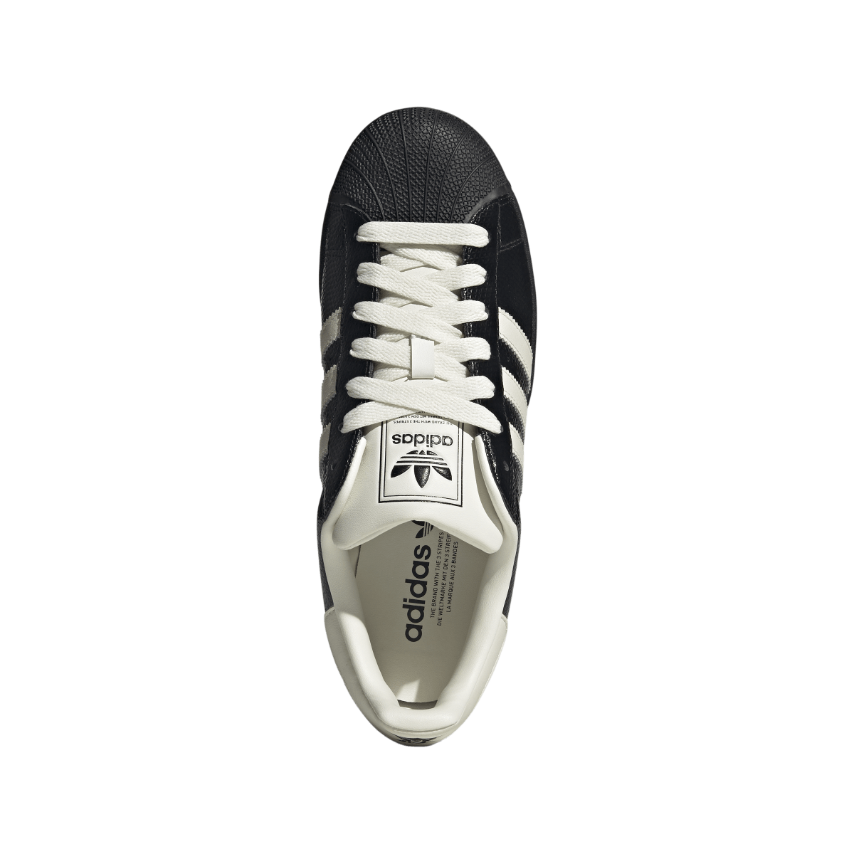 Overkicks - Adidas Superstar II Black Core White (IH9268) - par completo