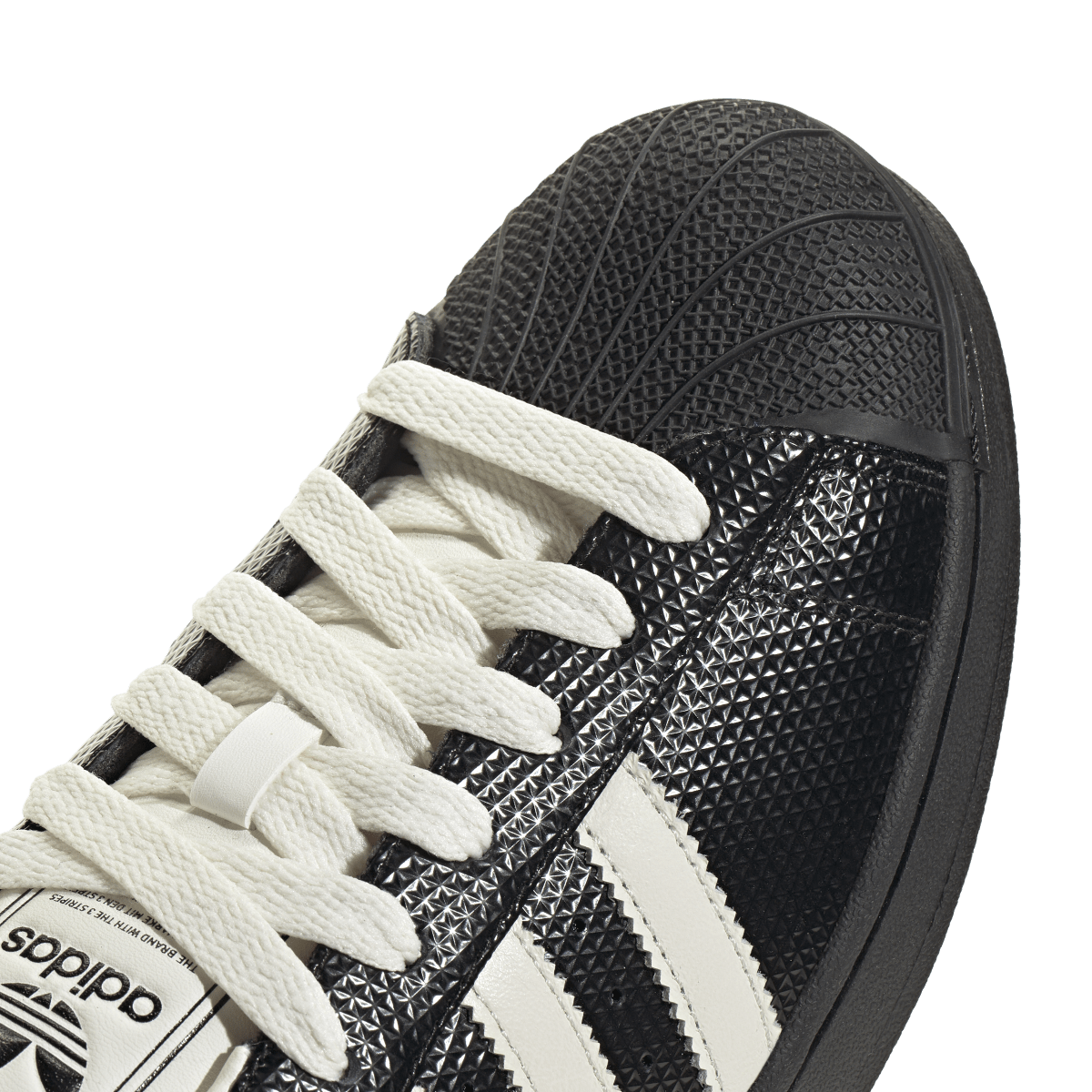 Overkicks - Adidas Superstar II Black Core White (IH9268) - detalle lateral interior