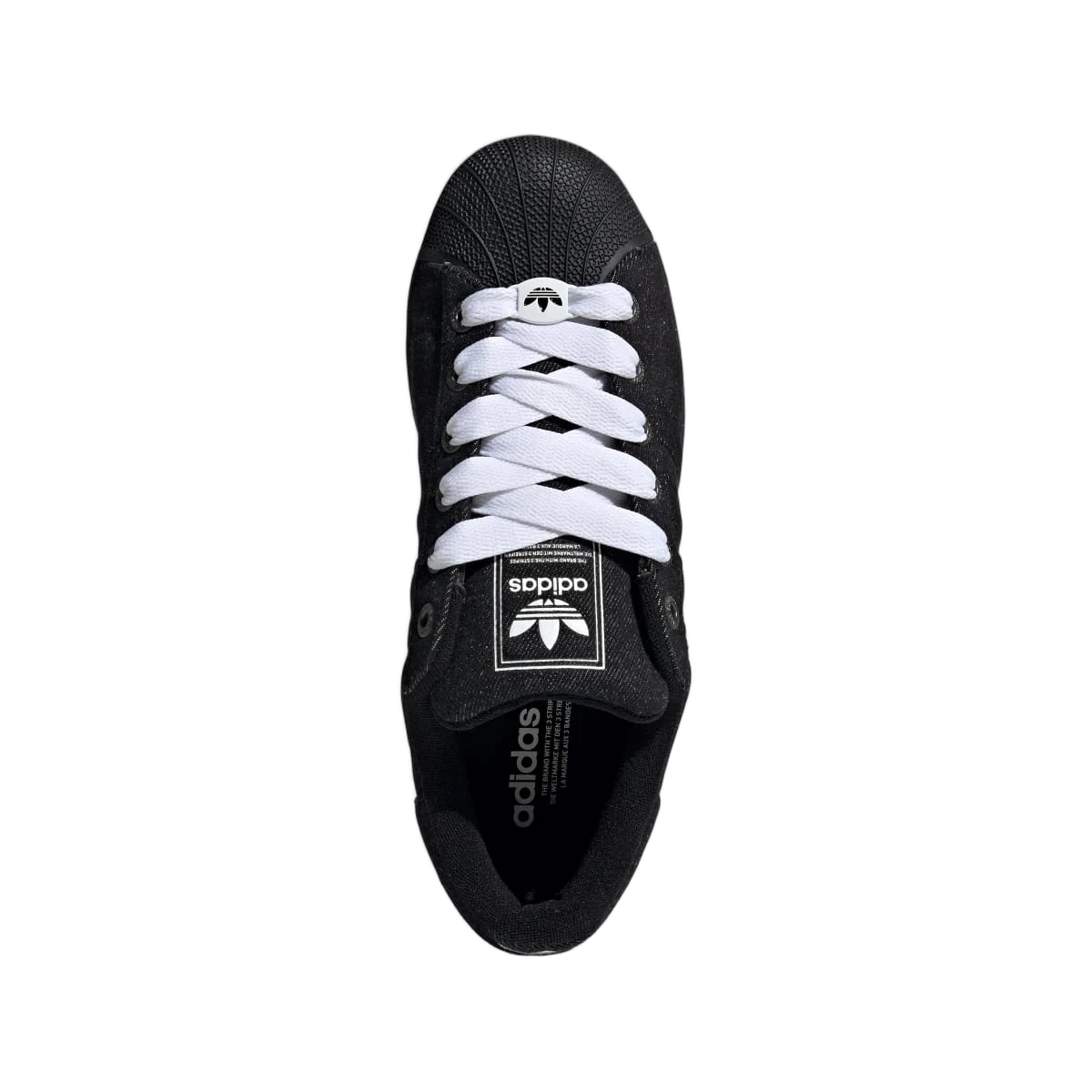 Overkicks - Adidas Superstar II Black Denim (JQ3211) - vista trasera