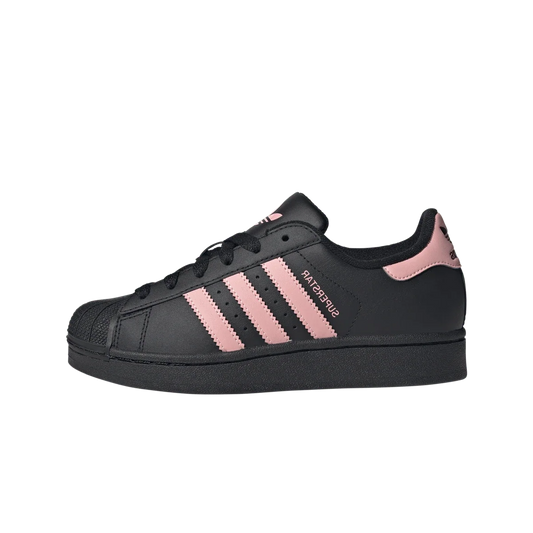Overkicks - Adidas Superstar II Black Glow Pink (GS) (JR9862) - vista lateral