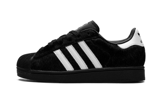 Overkicks - Adidas Superstar II Black Ponyhair (JH9475) - vista lateral
