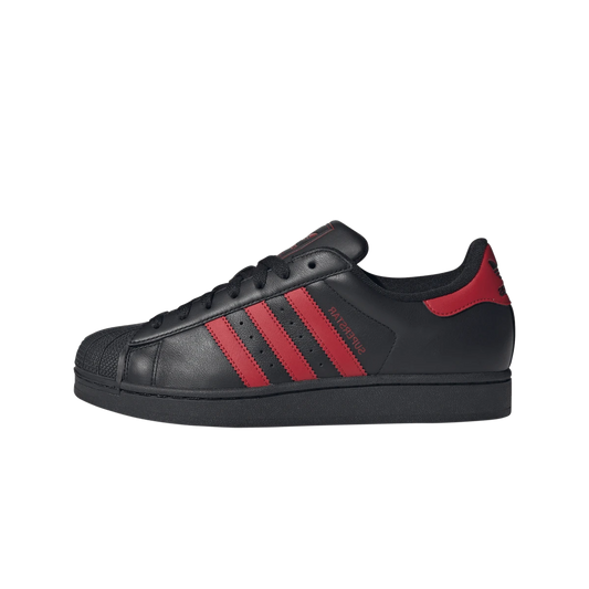 Overkicks - Adidas Superstar II Black Scarlet (IH4172) - vista lateral