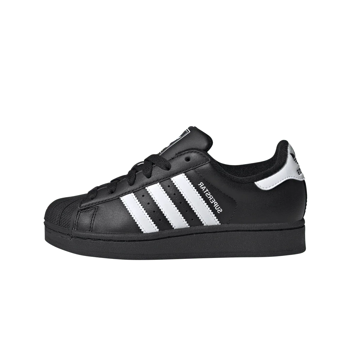 Overkicks - Adidas Superstar II Black White (GS) (JH9977) - vista lateral