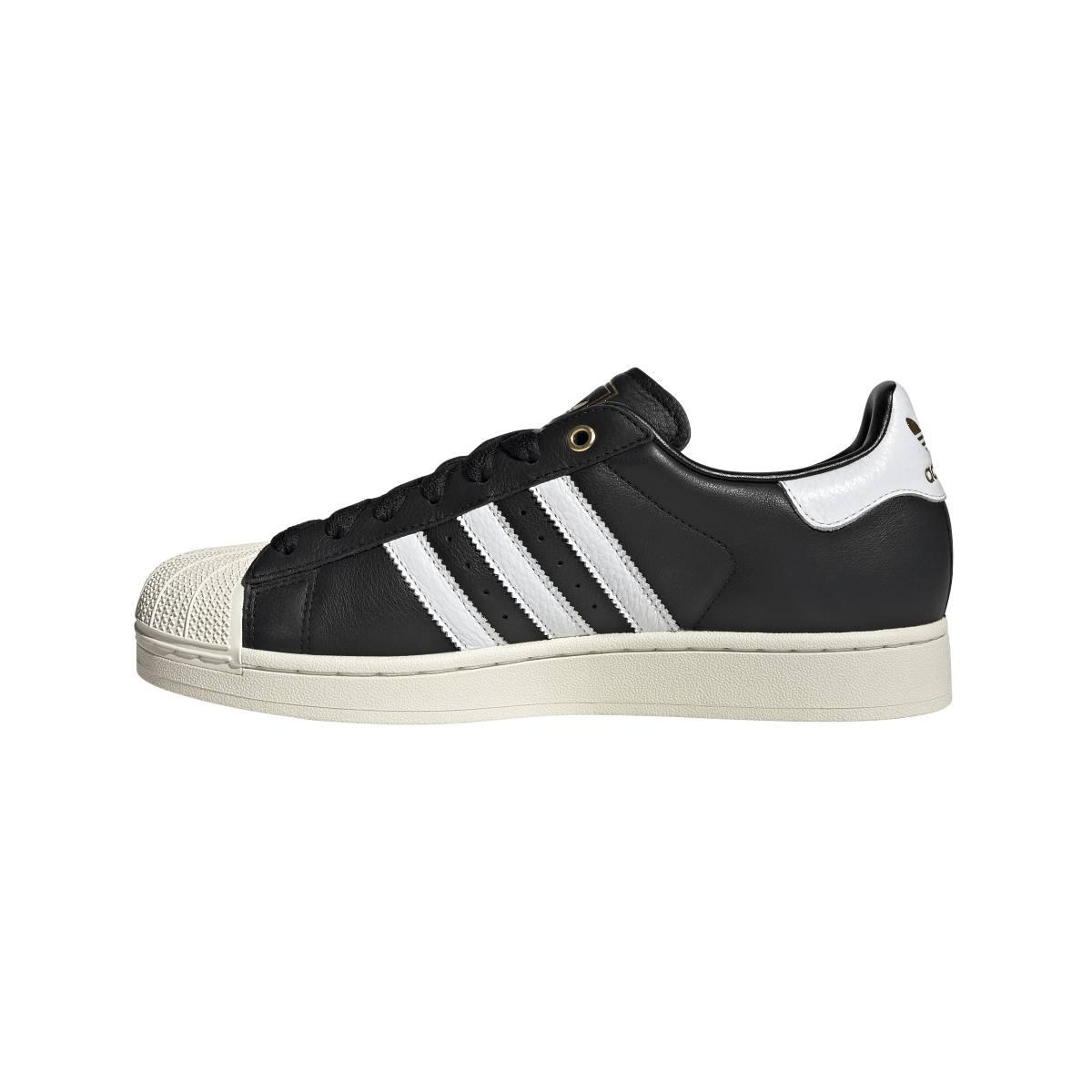 Overkicks - Adidas Superstar II Black White Off White (KI0981) - detalle lateral interior