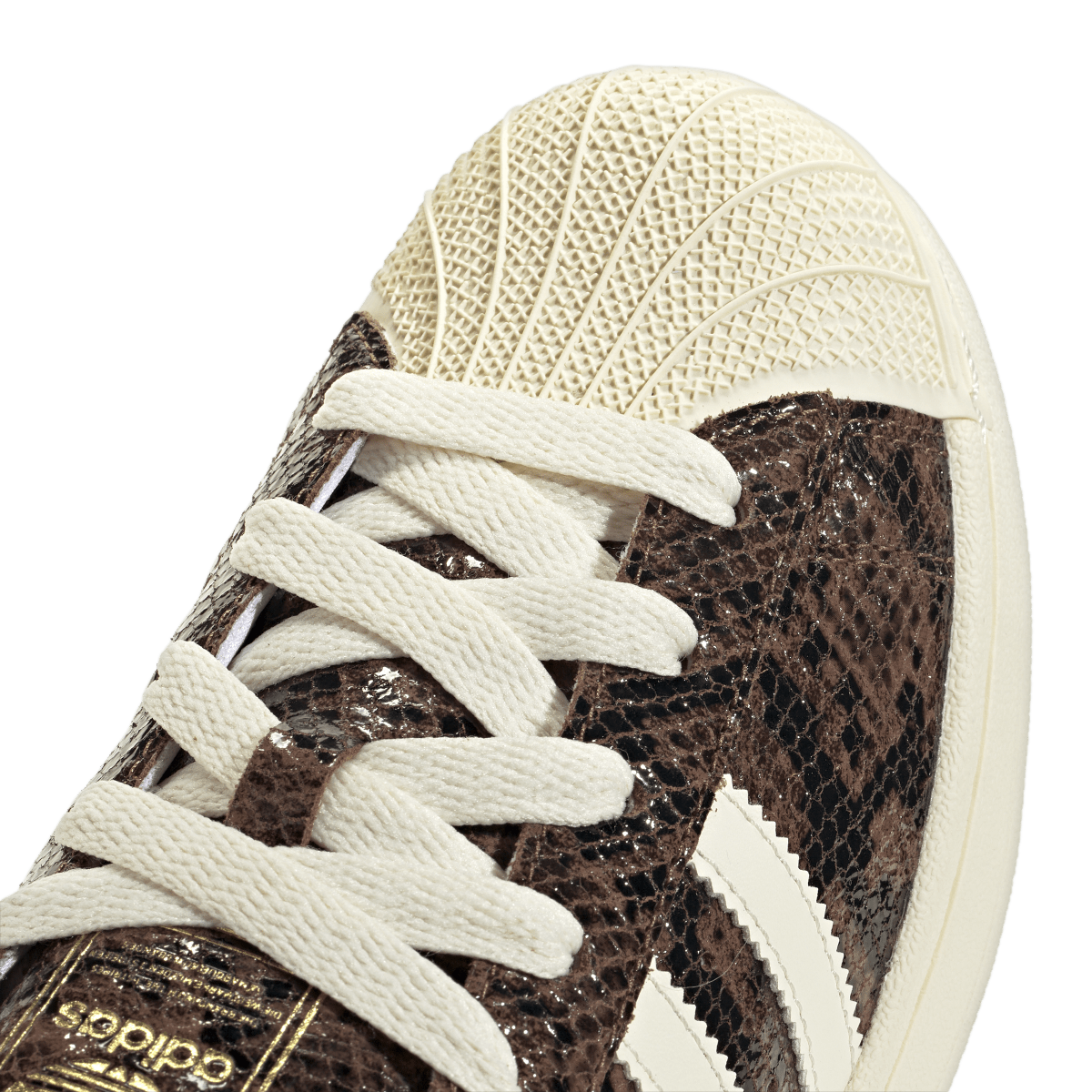 Overkicks - Adidas Superstar II Brown Snakeskin (JP8158) - detalle lateral interior