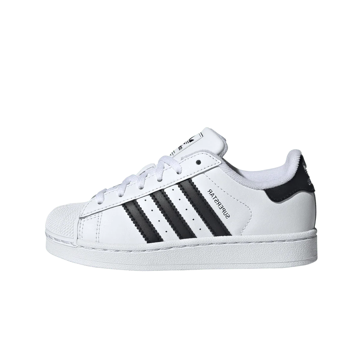 Overkicks - Adidas Superstar II Cloud White Core Black (PS) (JH9980) - vista lateral