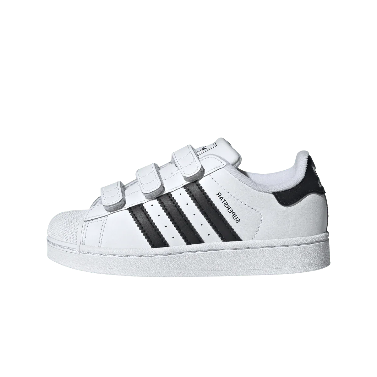 Overkicks - Adidas Superstar II Comfort Closure Cloud White Core Black (PS) (JI3988) - vista lateral