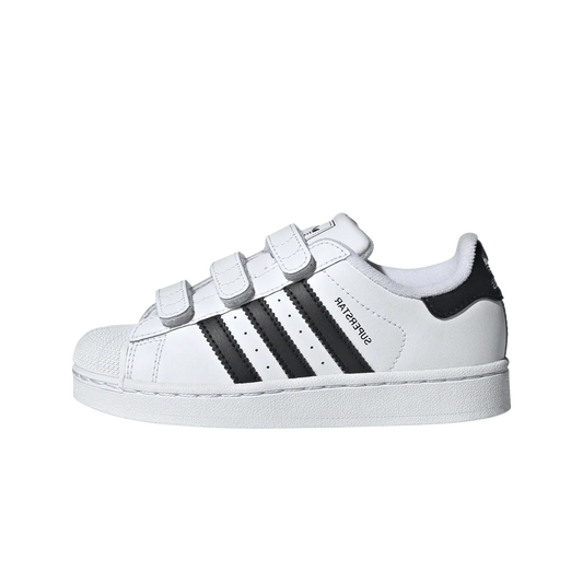 Overkicks - Adidas Superstar II Comfort Closure Cloud White Core Black (PS) (JI3988) - vista lateral