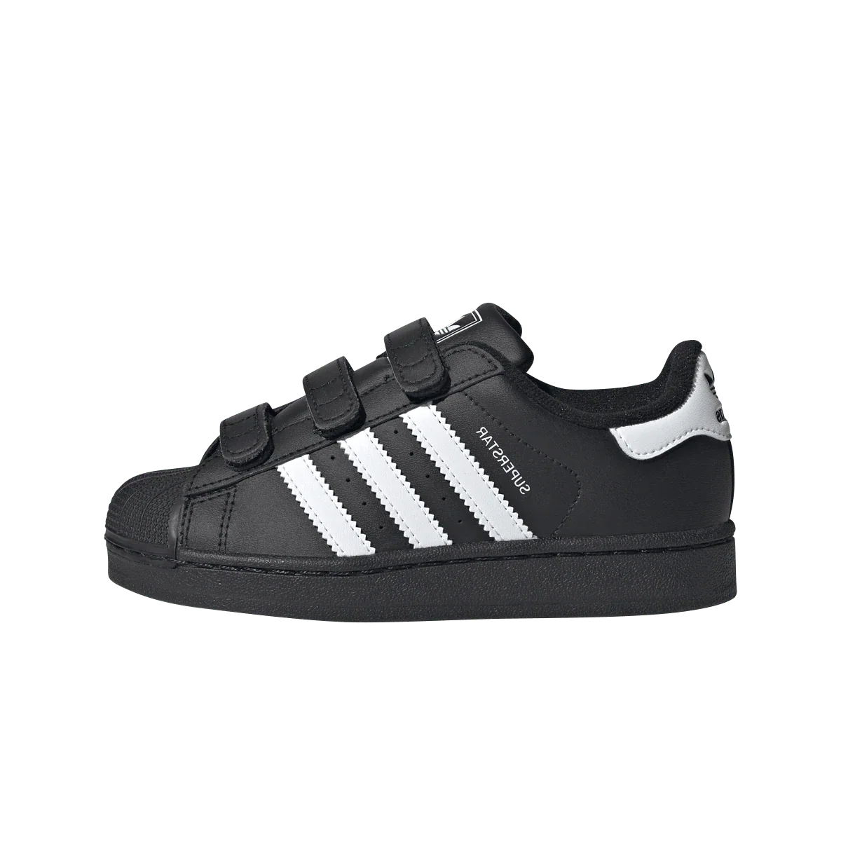 Overkicks - Adidas Superstar II Comfort Closure Core Black Cloud White (PS) (JI3989) - vista lateral
