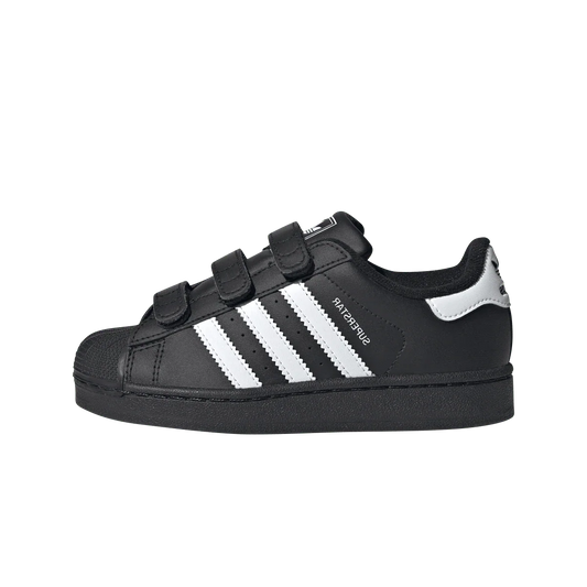 Overkicks - Adidas Superstar II Comfort Closure Core Black Cloud White (PS) (JI3989) - vista lateral