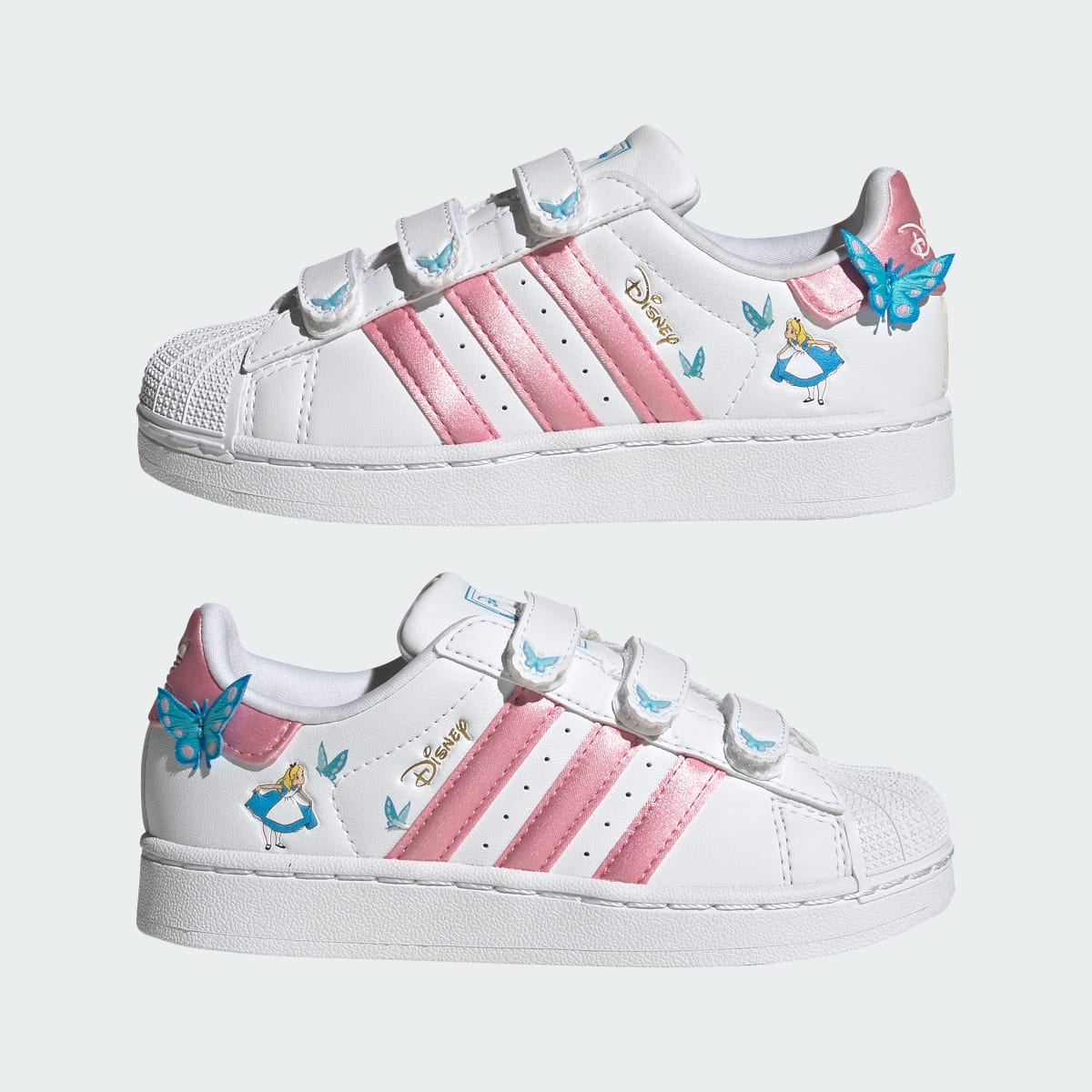 Overkicks - Adidas Superstar II Comfort Closure Disney White Light Pink Aquamarine (PS) (IH1735) - imagen 8