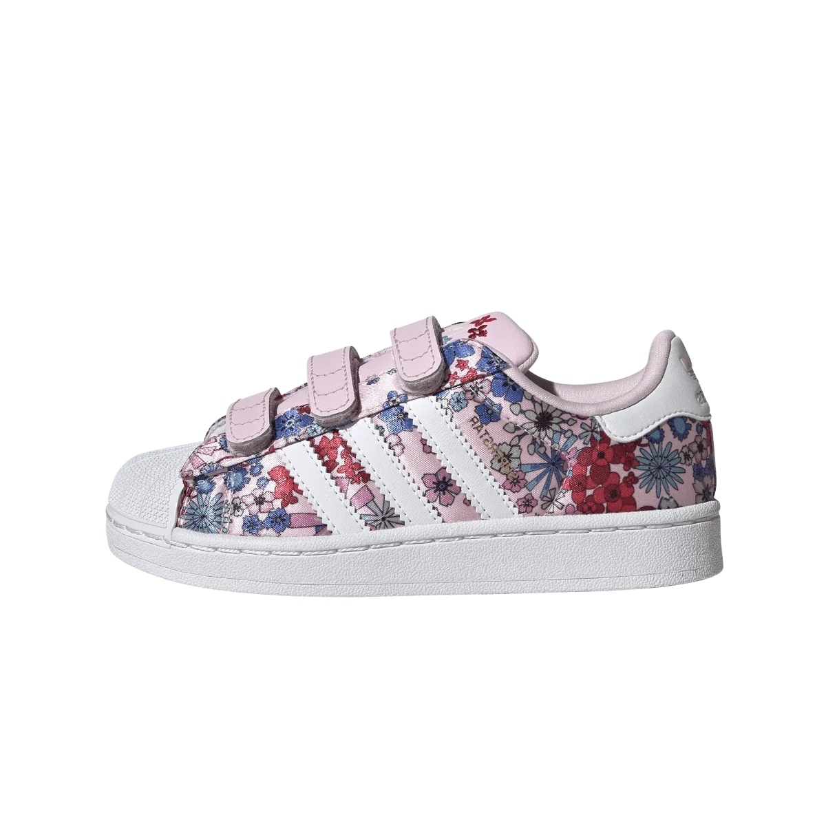 Overkicks - Adidas Superstar II Comfort Closure Liberty London Clear Pink Floral (PS) (JQ2004) - vista lateral