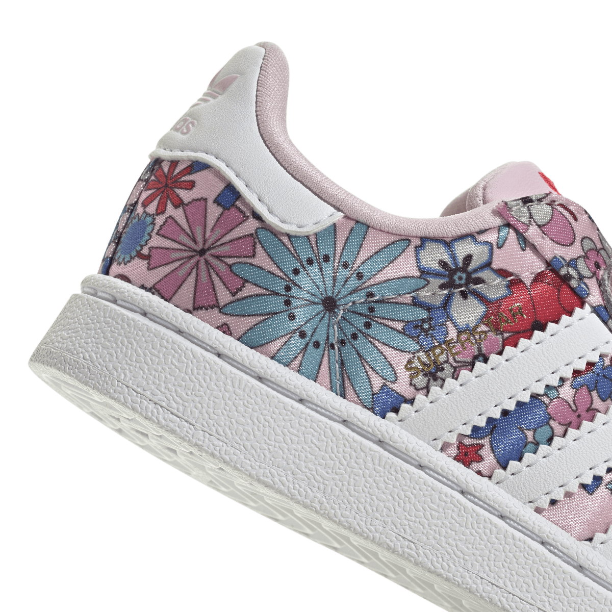 Overkicks - Adidas Superstar II Comfort Closure Liberty London Clear Pink Floral (TD) (JQ2003) - imagen 9