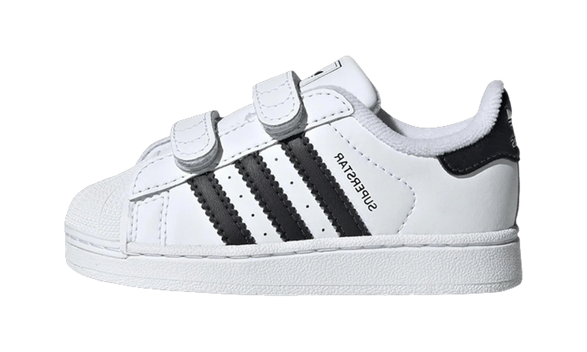 Overkicks - Adidas Superstar II Comfort Closure White Black (TD) (JI3990) - vista lateral