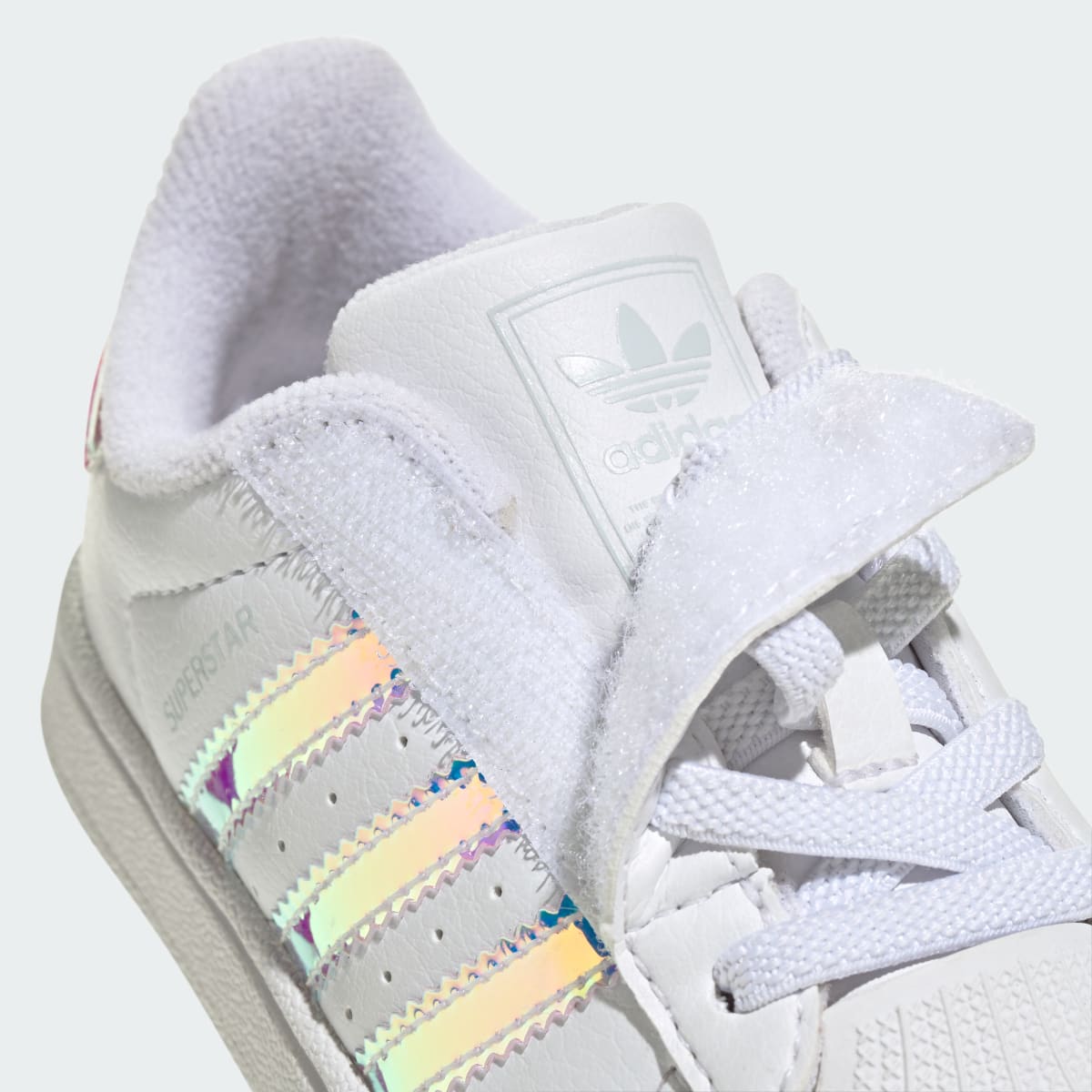 Overkicks - Adidas Superstar II Comfort Closure White Iridescent Stripes (TD) (JQ1791) - imagen 10