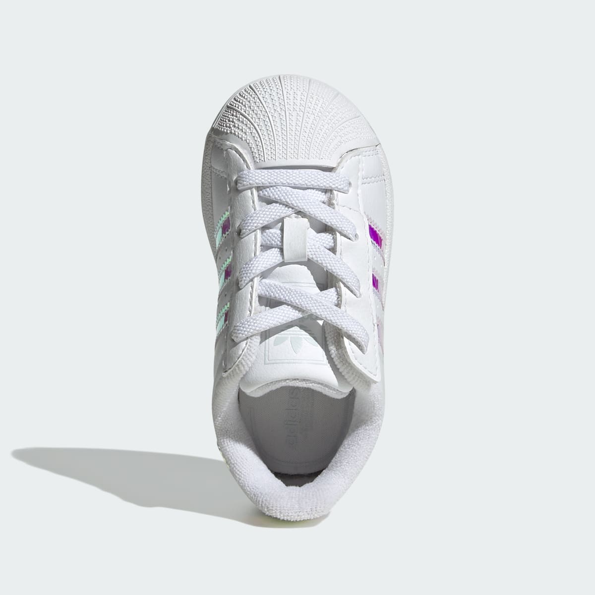 Overkicks - Adidas Superstar II Comfort Closure White Iridescent Stripes (TD) (JQ1791) - imagen 3