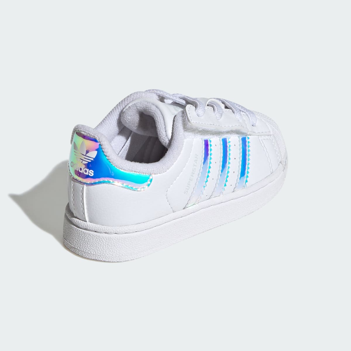 Overkicks - Adidas Superstar II Comfort Closure White Iridescent Stripes (TD) (JQ1791) - imagen 5