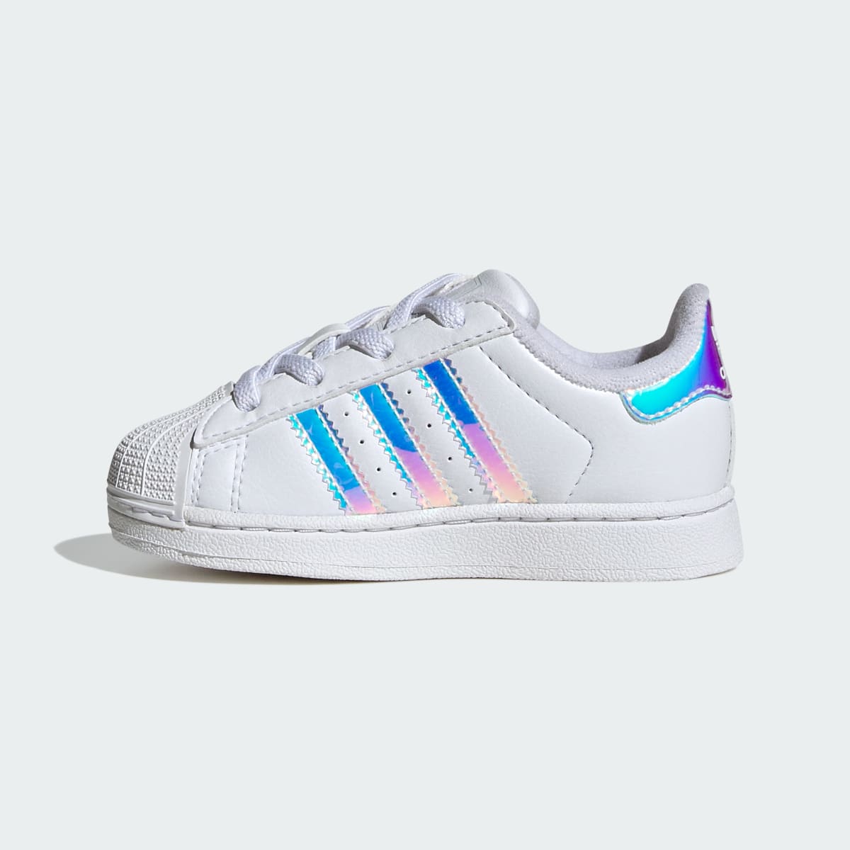 Overkicks - Adidas Superstar II Comfort Closure White Iridescent Stripes (TD) (JQ1791) - imagen 6