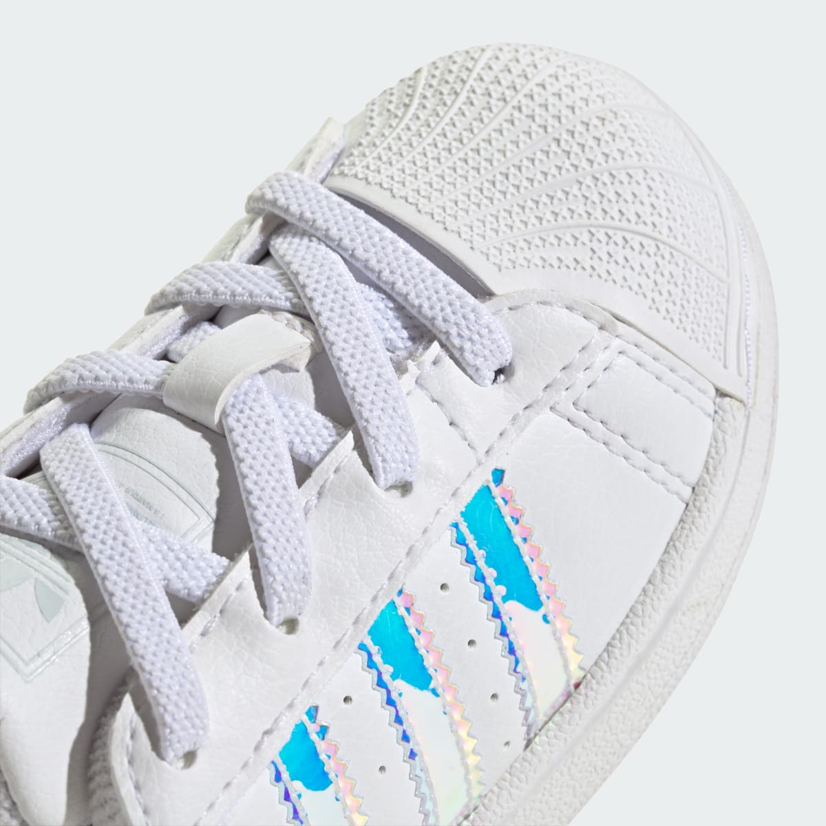 Overkicks - Adidas Superstar II Comfort Closure White Iridescent Stripes (TD) (JQ1791) - imagen 8