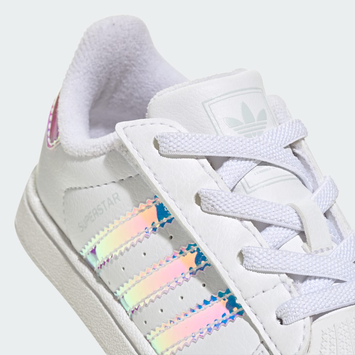 Overkicks - Adidas Superstar II Comfort Closure White Iridescent Stripes (TD) (JQ1791) - imagen 9