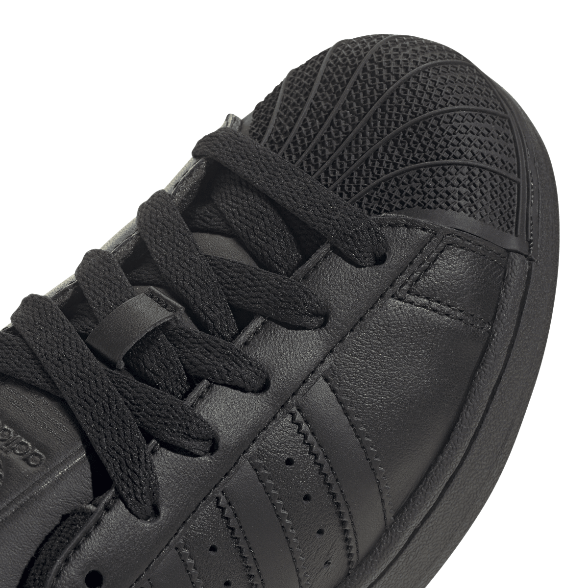 Overkicks - Adidas Superstar II Core Black (JH9979) - detalle lateral interior