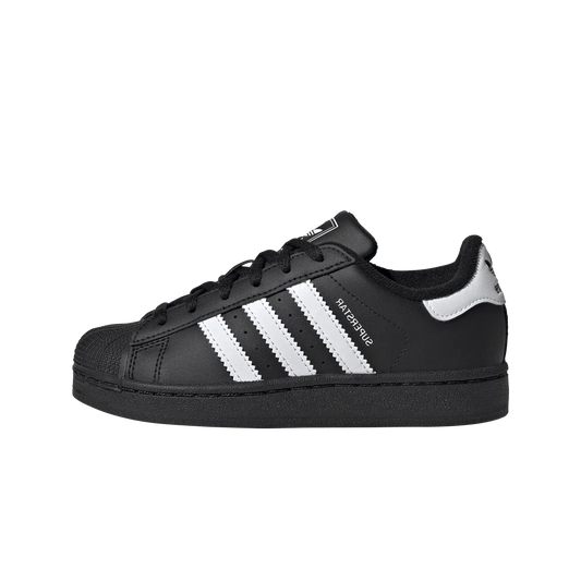 Overkicks - Adidas Superstar II Core Black Cloud White (PS) (JH9981) - vista lateral