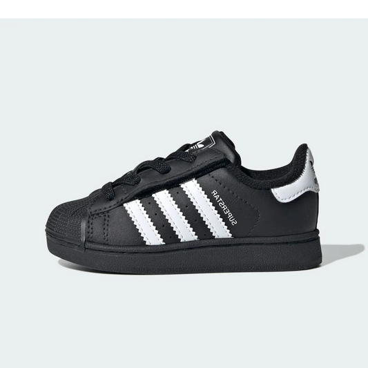Overkicks - Adidas Superstar II Core Black Cloud White (TD) (JH9985) - vista lateral