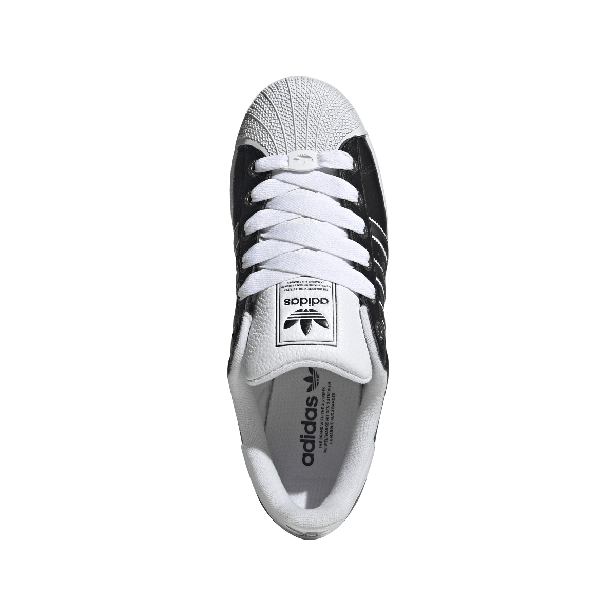 Overkicks - Adidas Superstar II Core Black Matte Silver Cloud White (JQ3209) - par completo