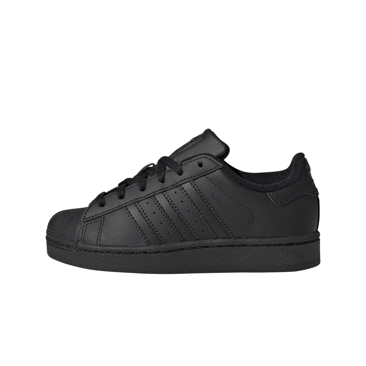 Overkicks - Adidas Superstar II Core Black (PS) (JH9983) - vista lateral