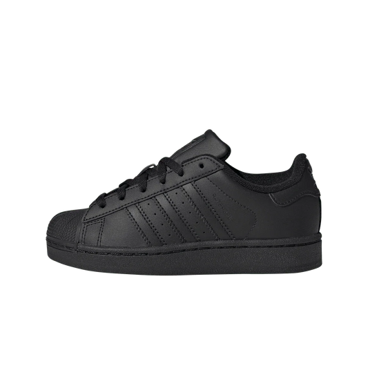 Overkicks - Adidas Superstar II Core Black (PS) (JH9983) - vista lateral