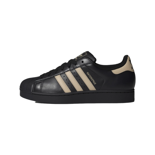 Overkicks - Adidas Superstar II Core Black Stone Khaki (IH4173) - vista lateral