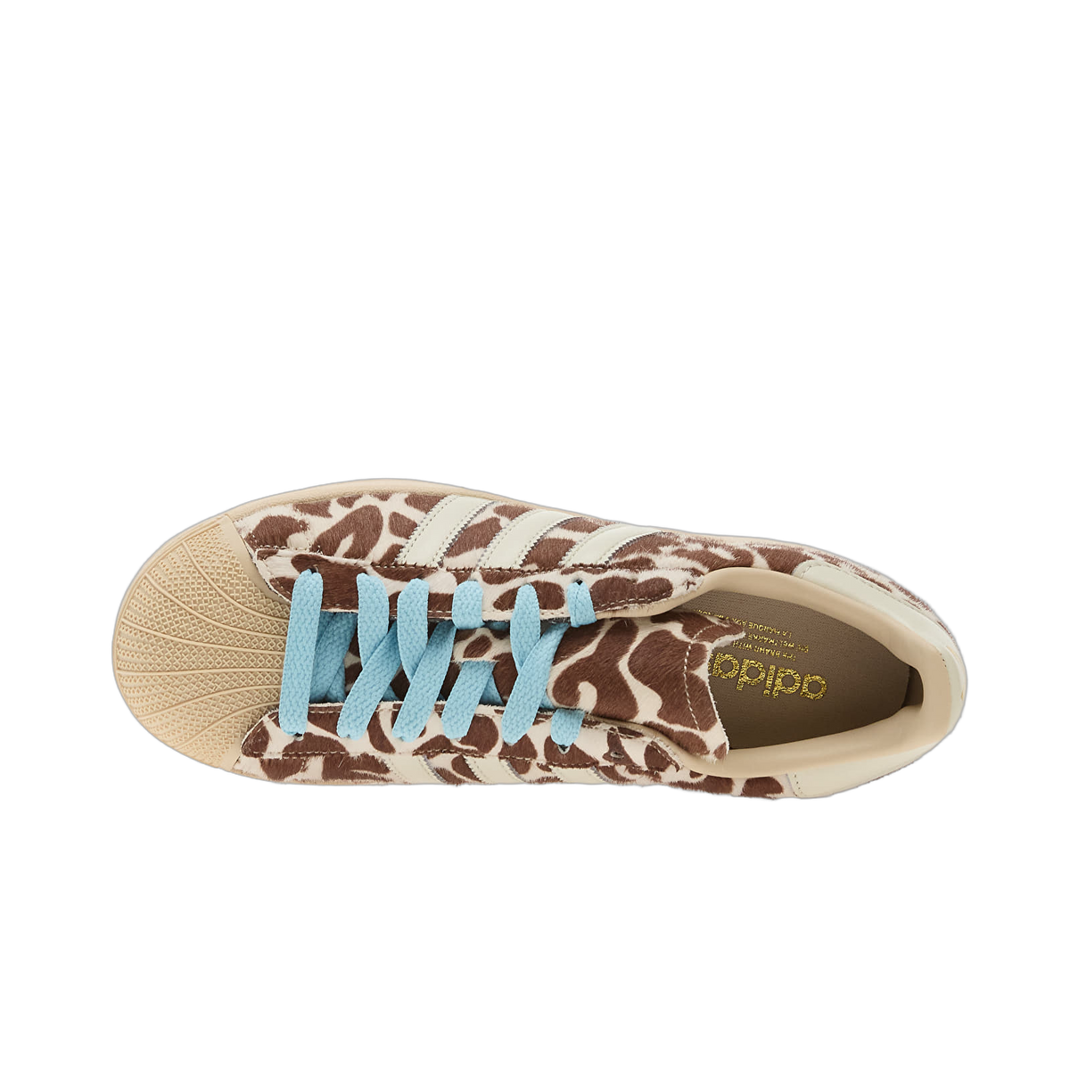 Overkicks - Adidas Superstar II Cow Print Crystal Linen (KH9031) - detalle suela