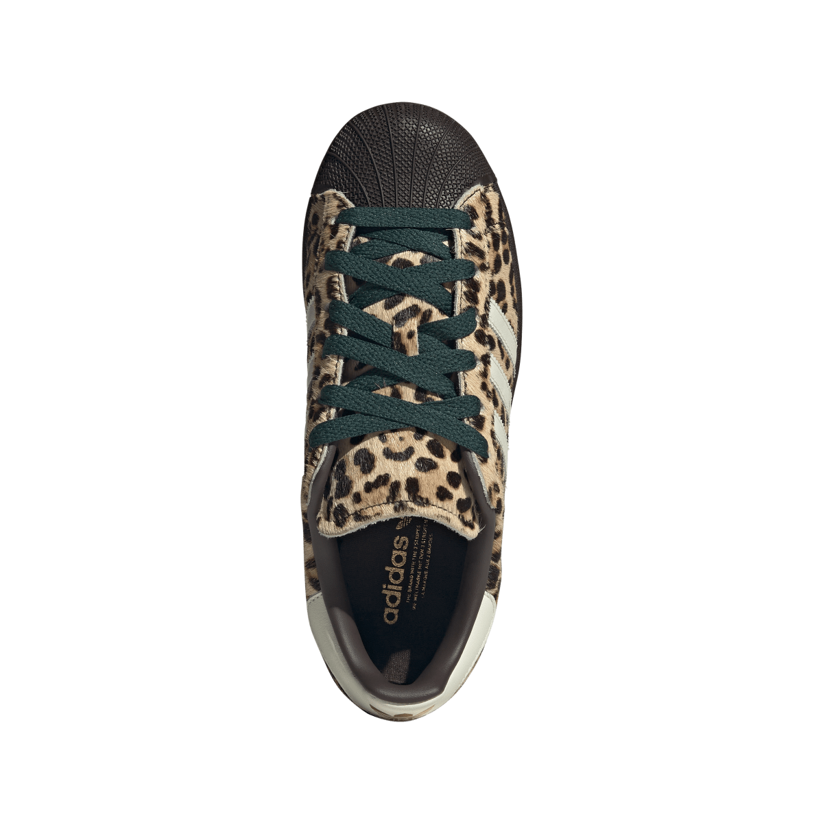 Overkicks - Adidas Superstar II Leopard Dark Brown Ivory (KI4203) - par completo