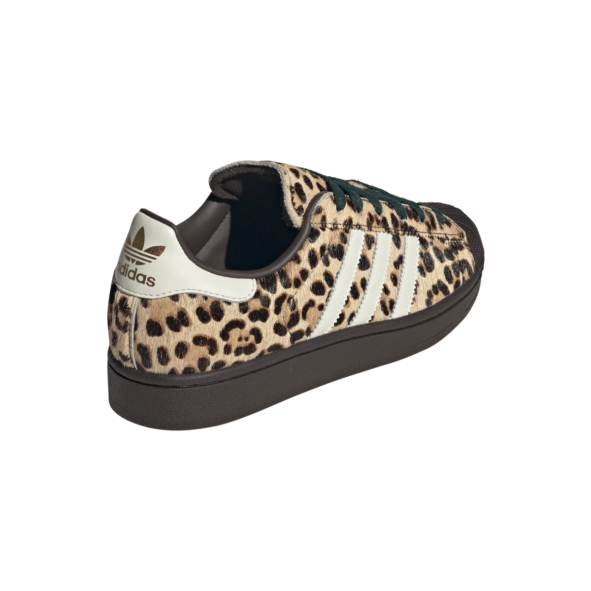 Overkicks - Adidas Superstar II Leopard Dark Brown Ivory (KI4203) - vista superior