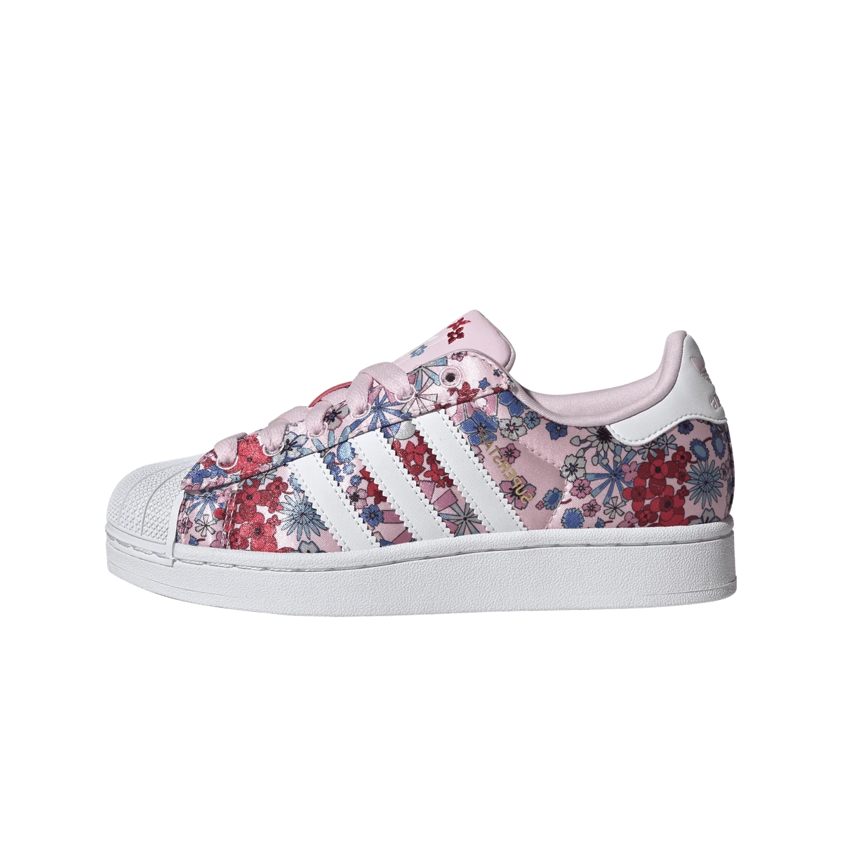 Overkicks - Adidas Superstar II Liberty London Clear Pink Floral (JQ2005) - vista lateral
