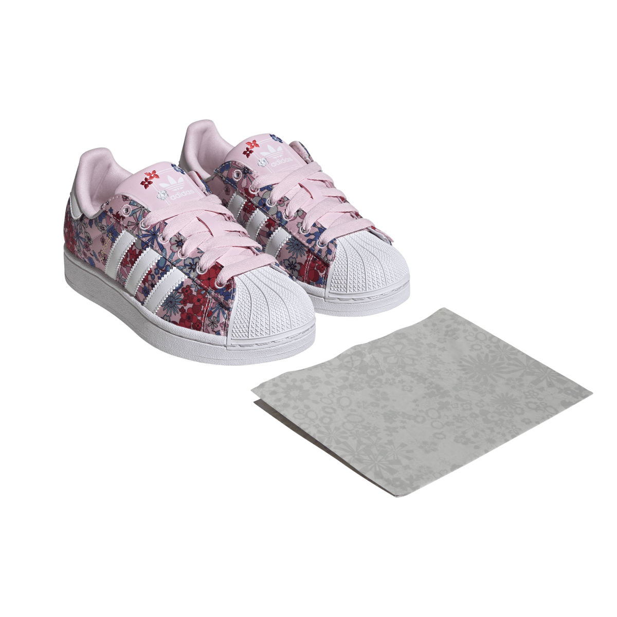 Overkicks - Adidas Superstar II Liberty London Clear Pink Floral (JQ2005) - par completo