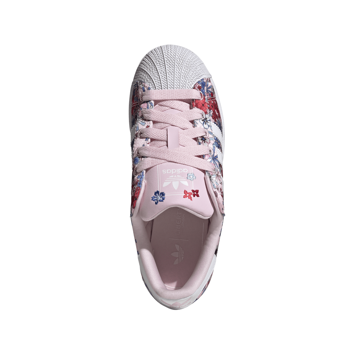 Overkicks - Adidas Superstar II Liberty London Clear Pink Floral (JQ2005) - detalle suela