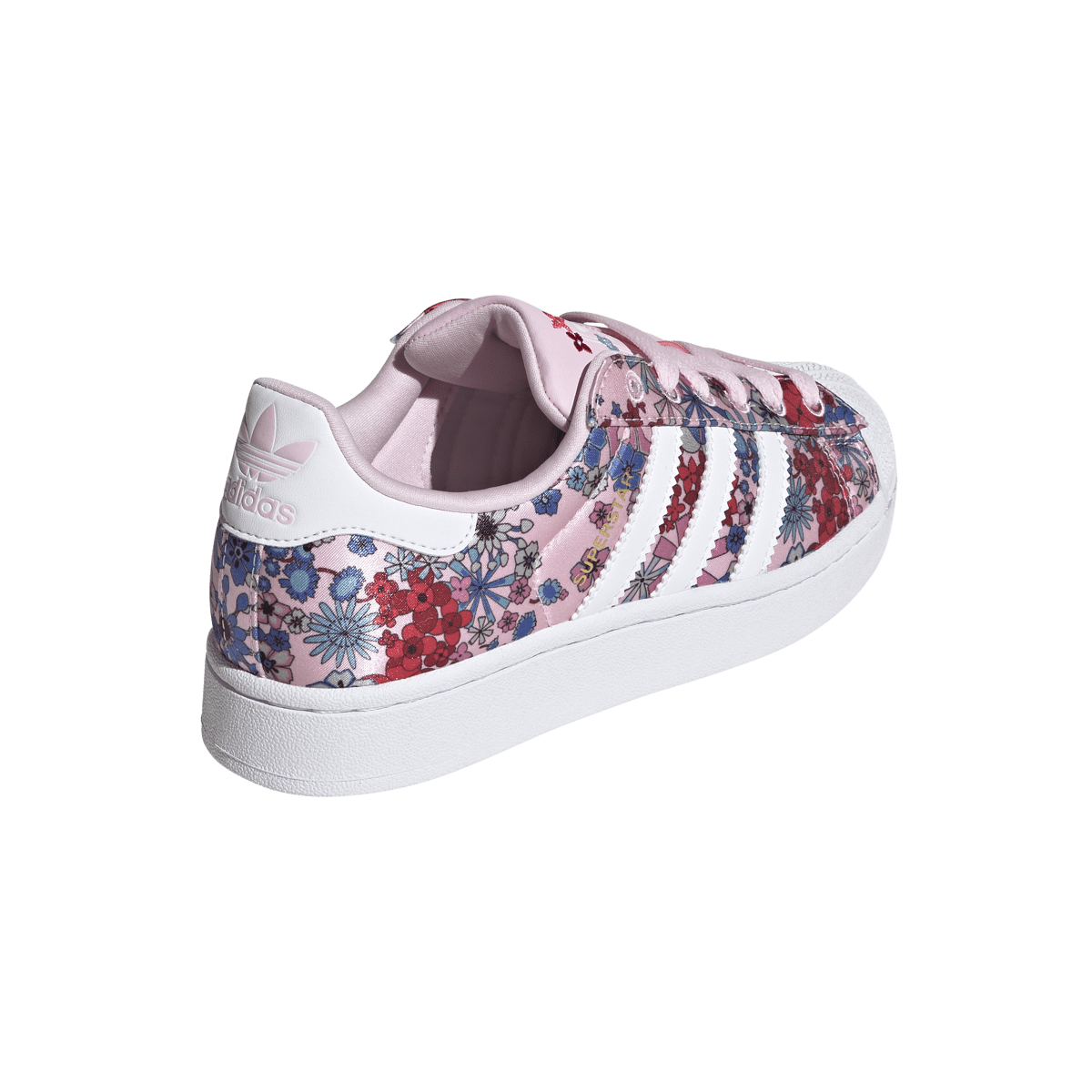 Overkicks - Adidas Superstar II Liberty London Clear Pink Floral (JQ2005) - detalle talón