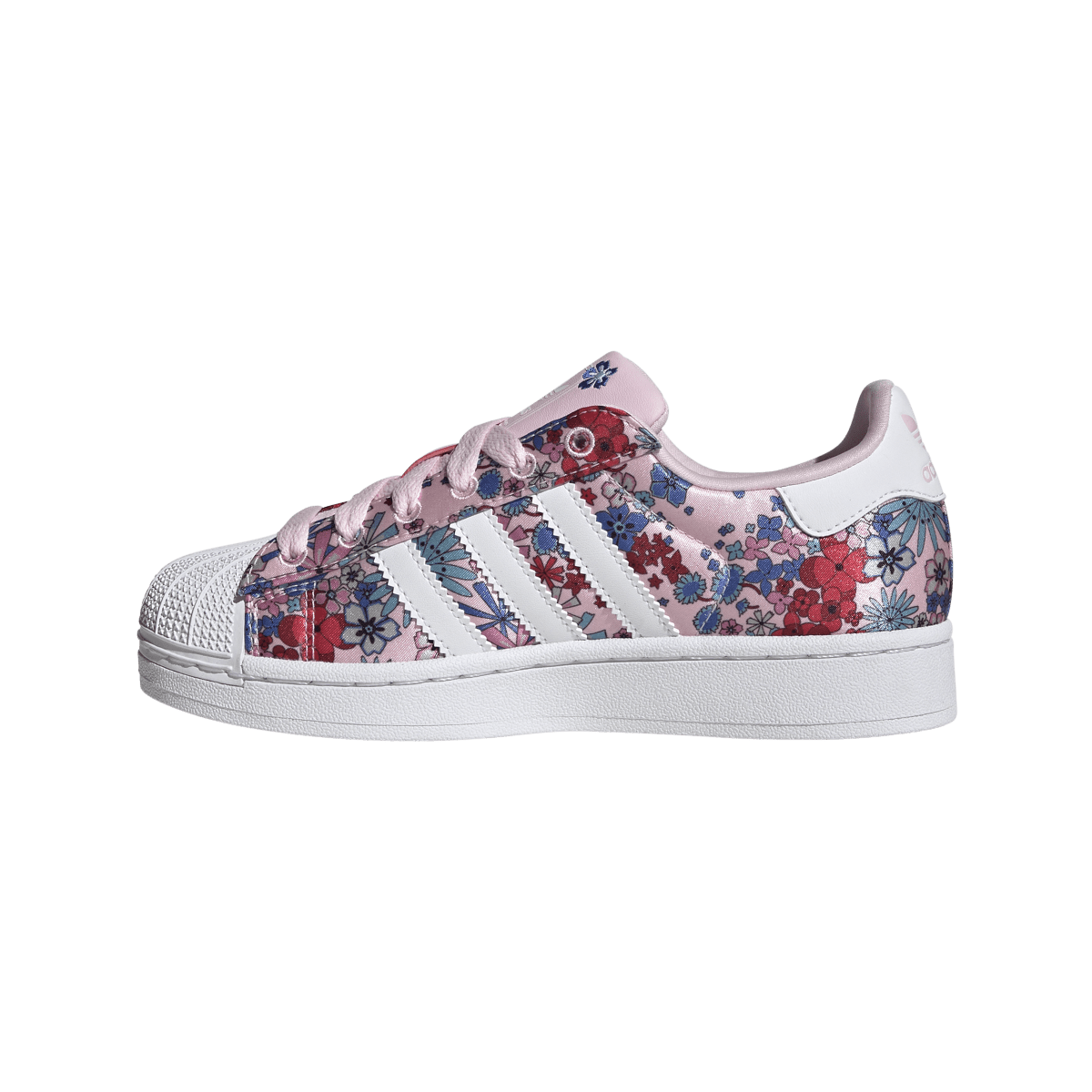 Overkicks - Adidas Superstar II Liberty London Clear Pink Floral (JQ2005) - detalle lateral interior