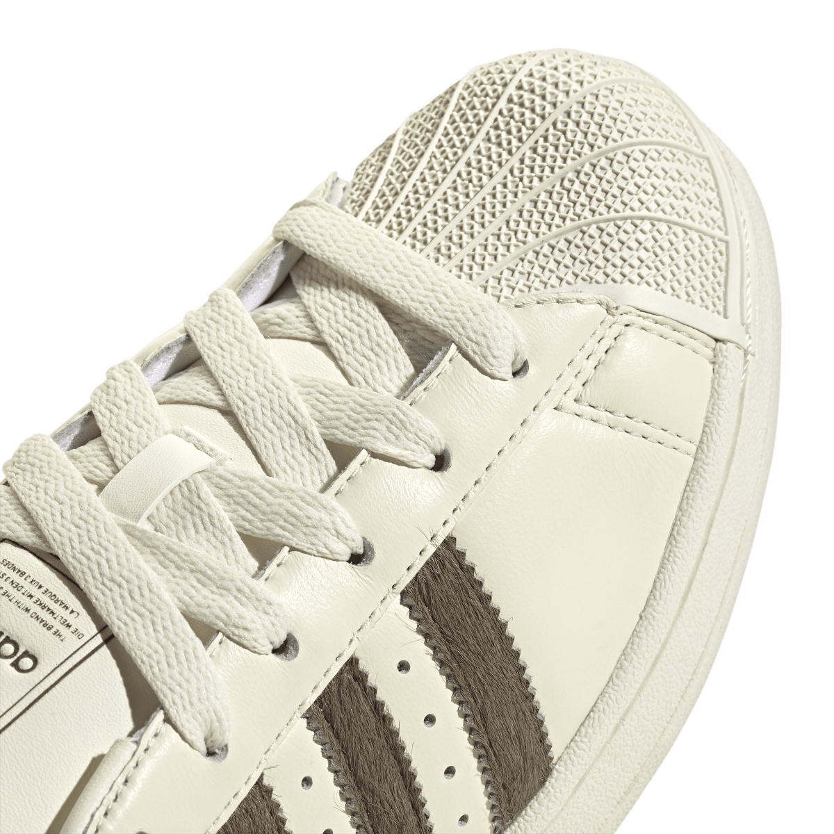 Overkicks - Adidas Superstar II Off White Earth Strata (KI3575) - detalle lateral interior