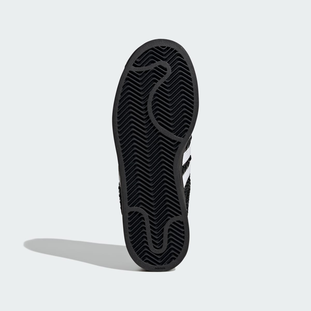 Overkicks - Adidas Superstar II Patent Snakeskin Black White (KH9019) - detalle suela