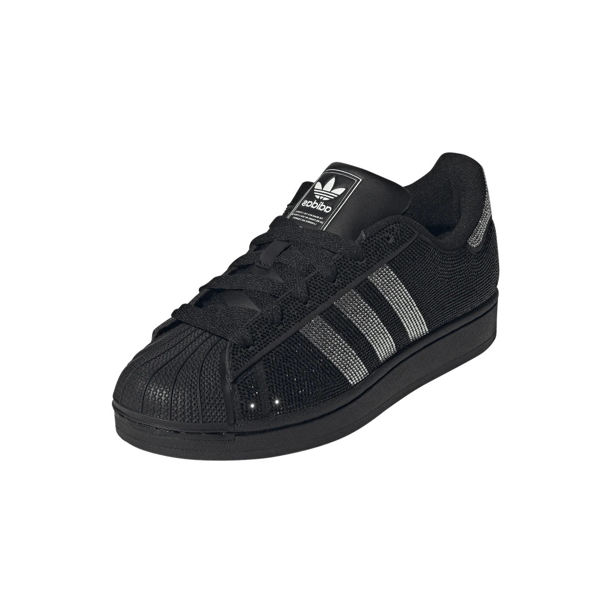 Overkicks - Adidas Superstar II Rhinestone Black Silver (IH4200) - vista trasera