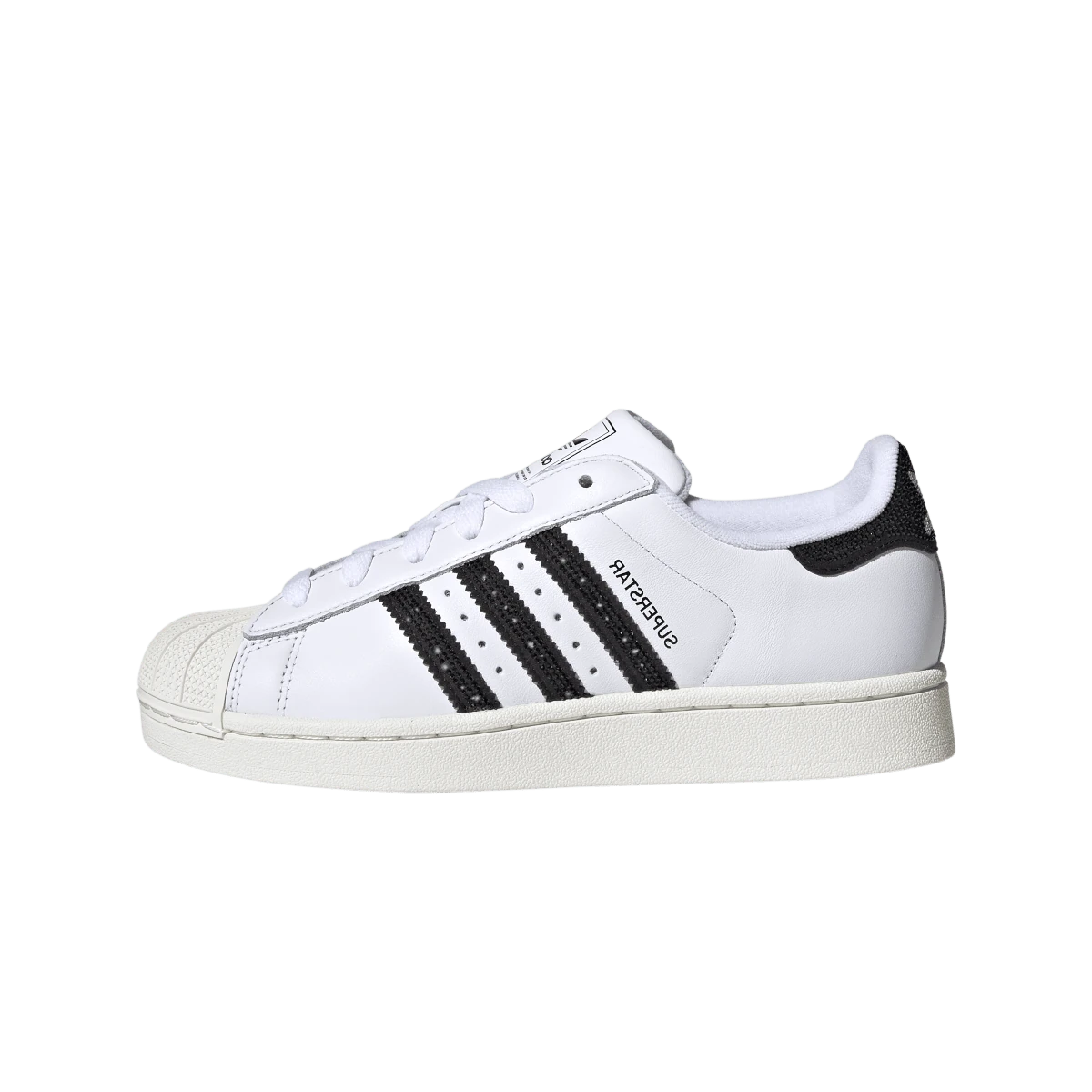 Overkicks - Adidas Superstar II Rhinestone White Core Black (HQ2285) - vista lateral
