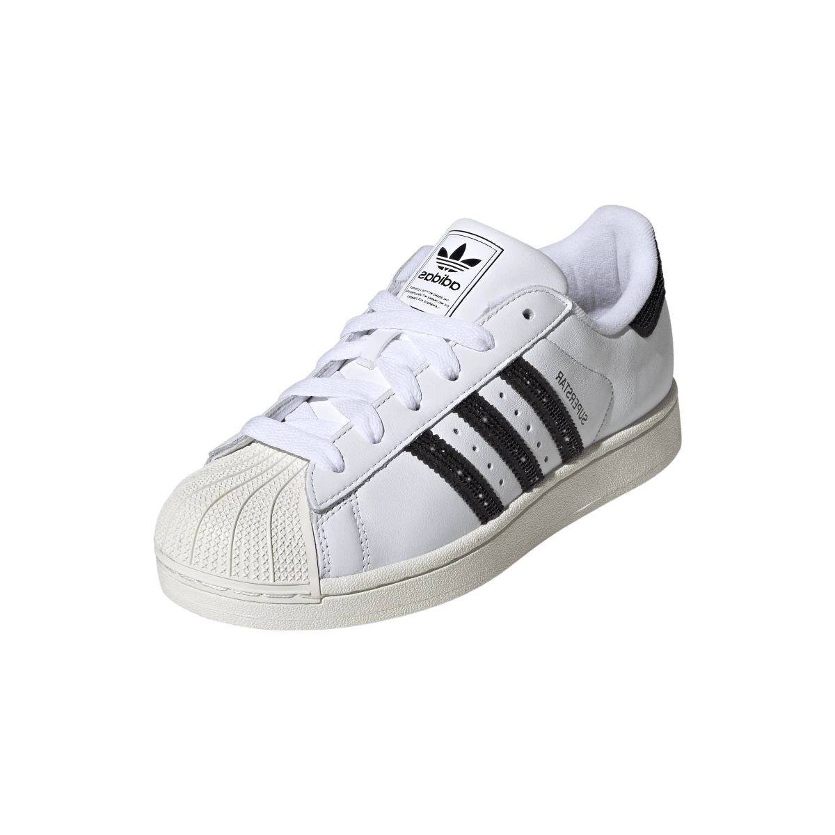 Overkicks - Adidas Superstar II Rhinestone White Core Black (HQ2285) - vista trasera