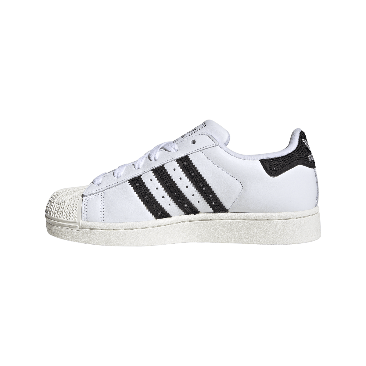 Overkicks - Adidas Superstar II Rhinestone White Core Black (HQ2285) - detalle talón