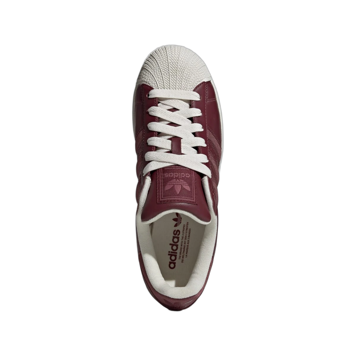 Overkicks - Adidas Superstar II Shadow Red Off White (IH9273) - vista trasera